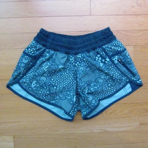 LULULEMON Tracker Shorts IV Pretty Lace Bali Breeze Alberta Lake Run Gym Lift 4 - Picture 1 of 10